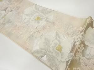 花々模様織出し袋帯